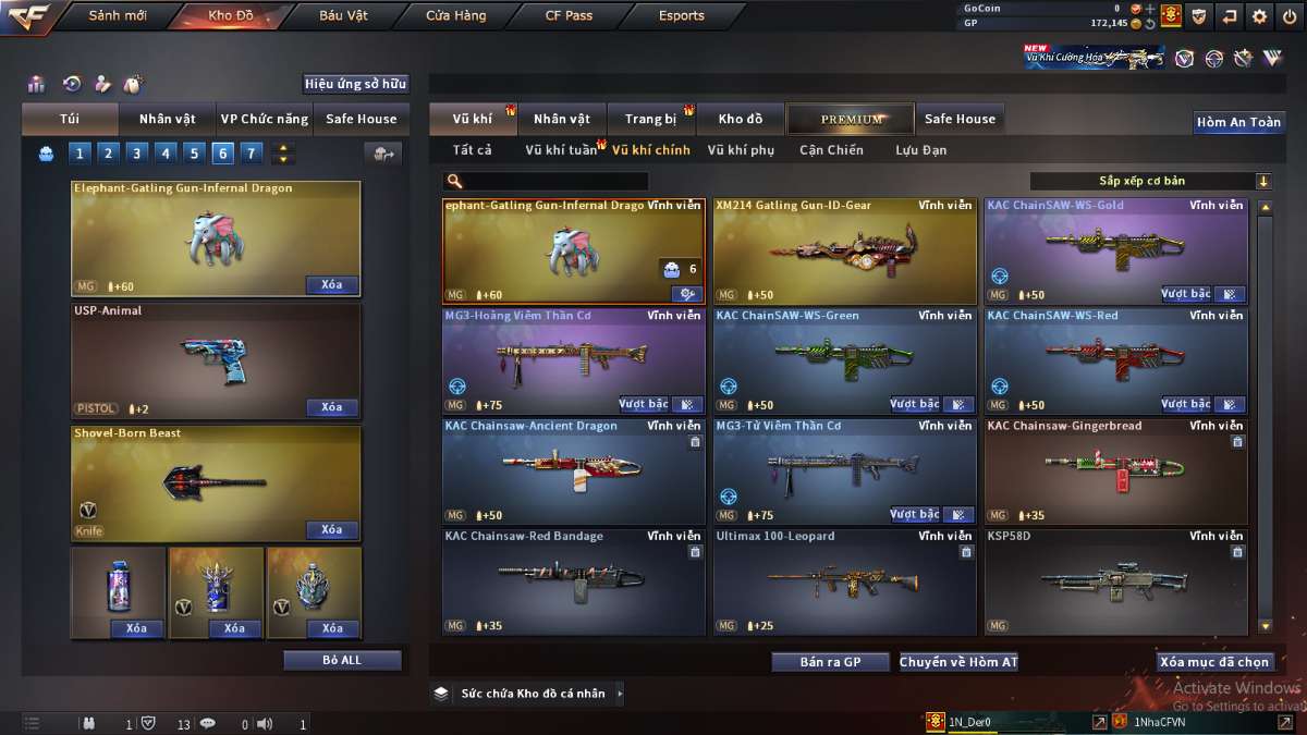 shop acc cf uy tin gia re